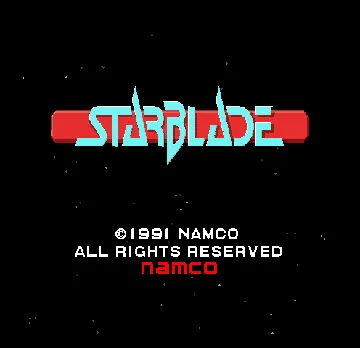 Starblade screen shot title